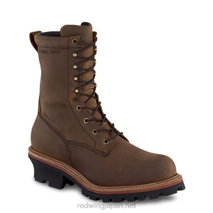 ワークスタイル 402 スーパーソール メンズ 8 インチ ソフトトゥ ブーツ 4XNR116 茶色 Red Wing